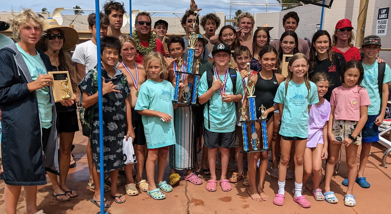 Lahaina Swim Club Wins Team Trophy at Sakamoto Invitational 2023