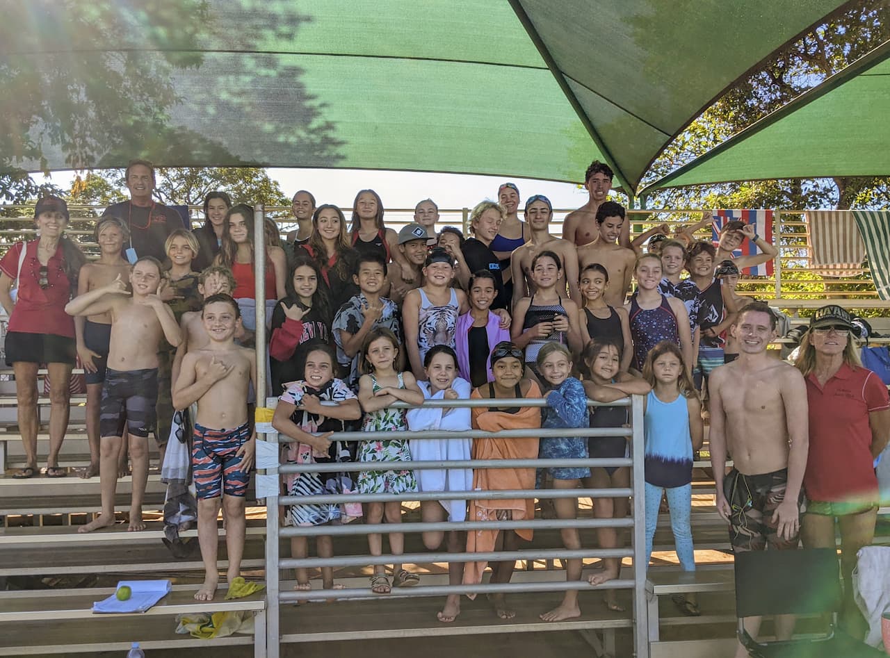 Last swim meet of the season in Kihei Maui