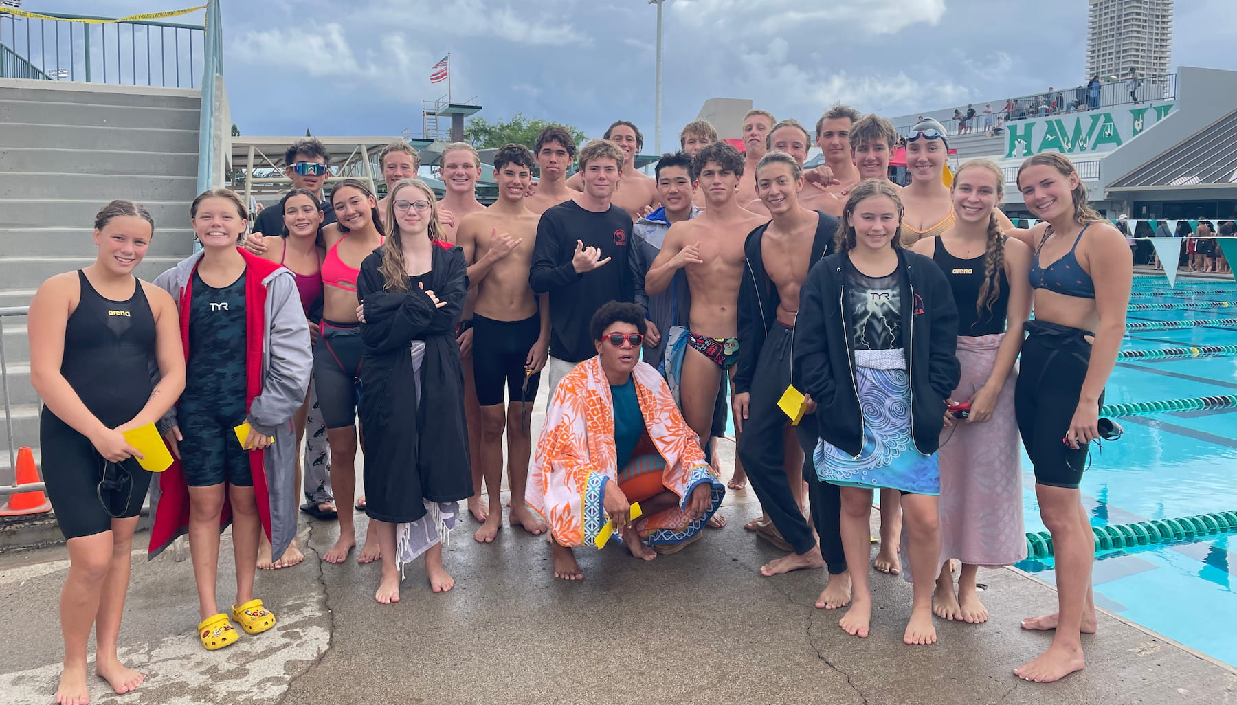 Lahaina and Aulea Swimmers at the Senior Championship in Oahu November 2023