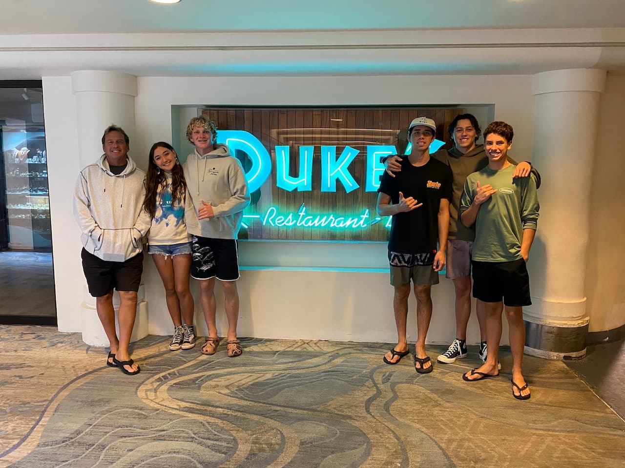 Lahaina Senior Swimmers at Dukes Waikiki