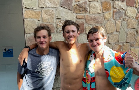 Austin Swim Club swimmers during the fundraiser for Lahaina Swim Club